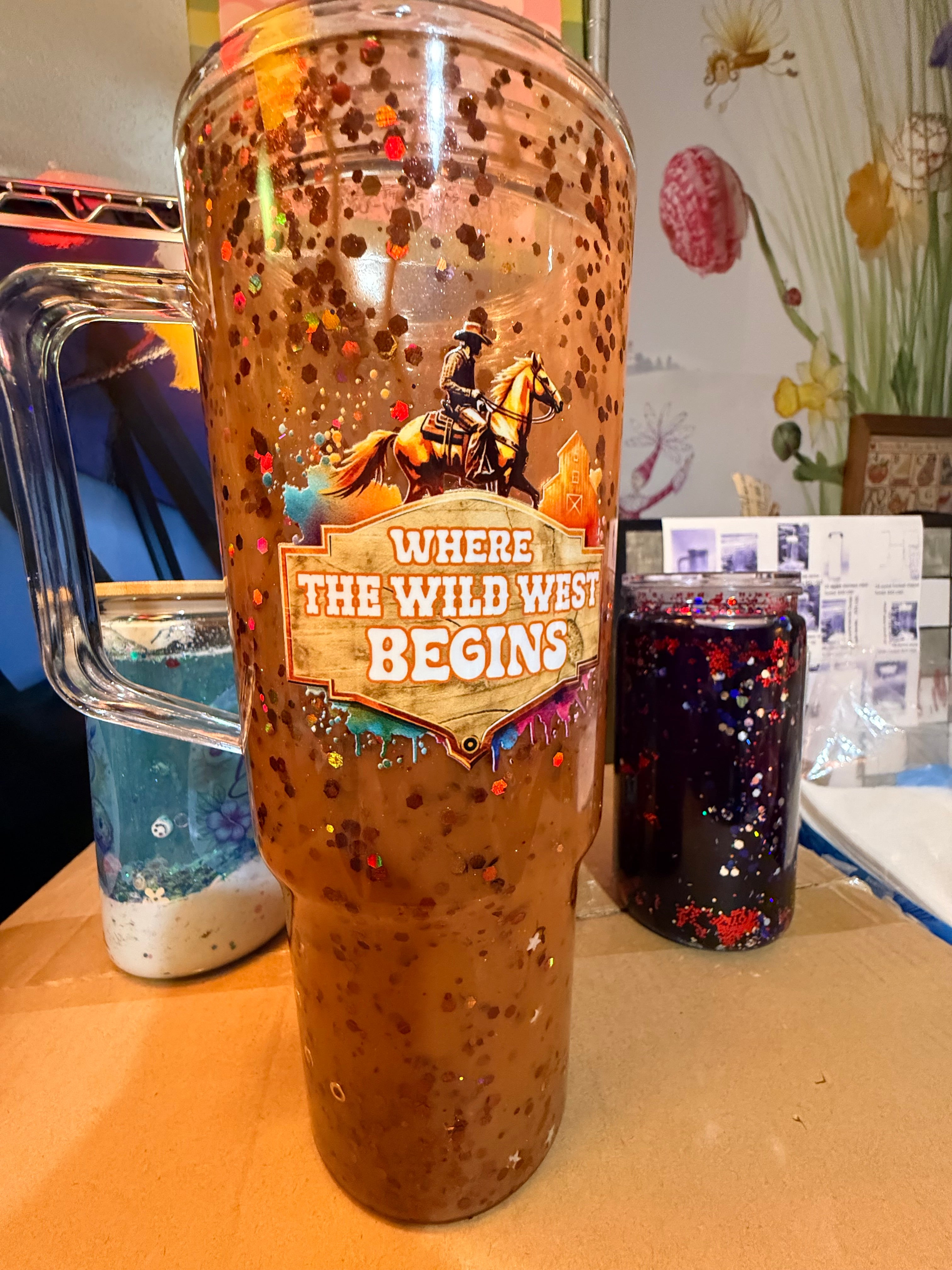 40 ounce Snow Globe Tumbler