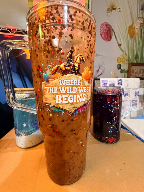 40 ounce Snow Globe Tumbler
