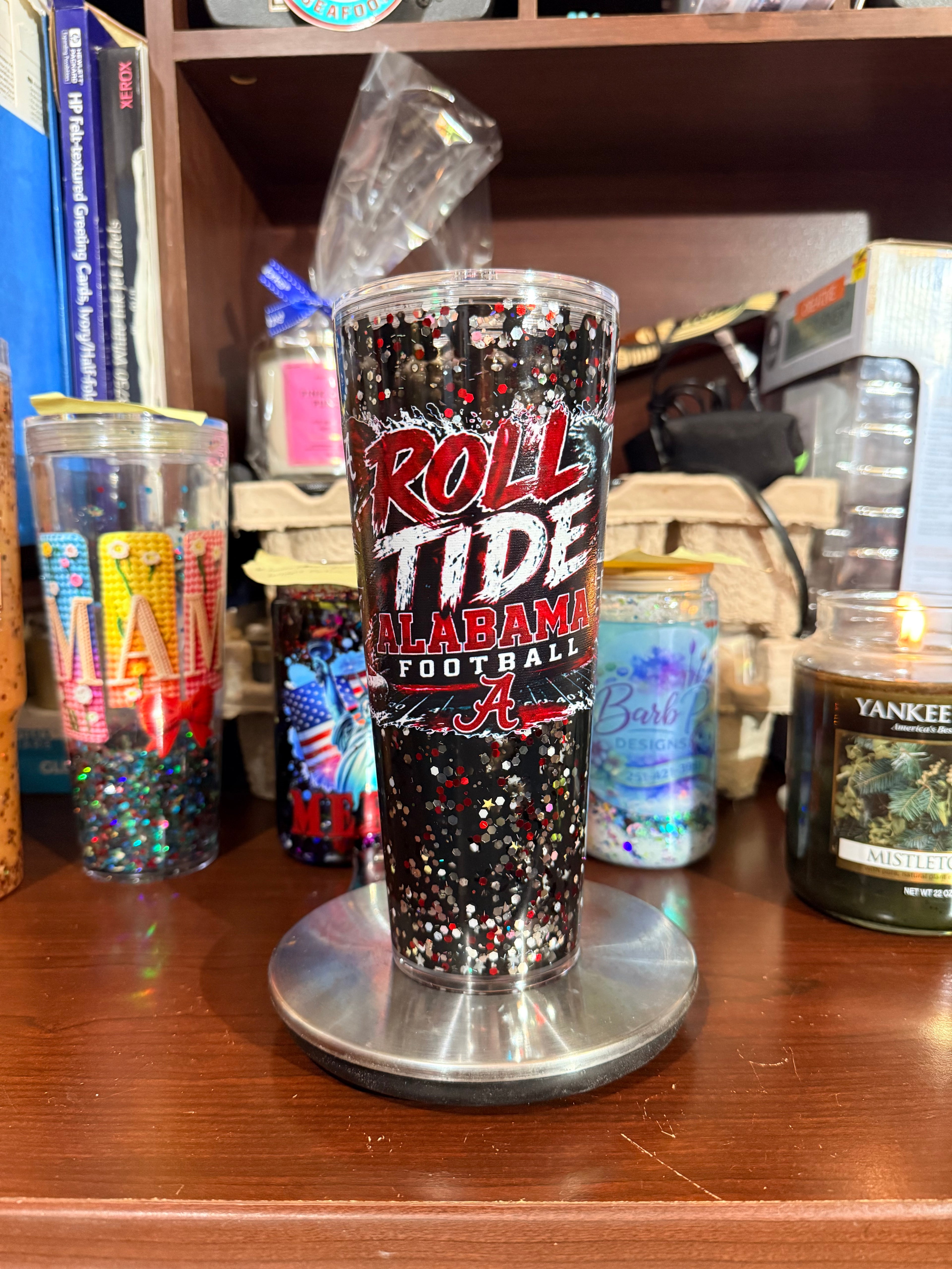 24 ounce Snow Globe Tumbler