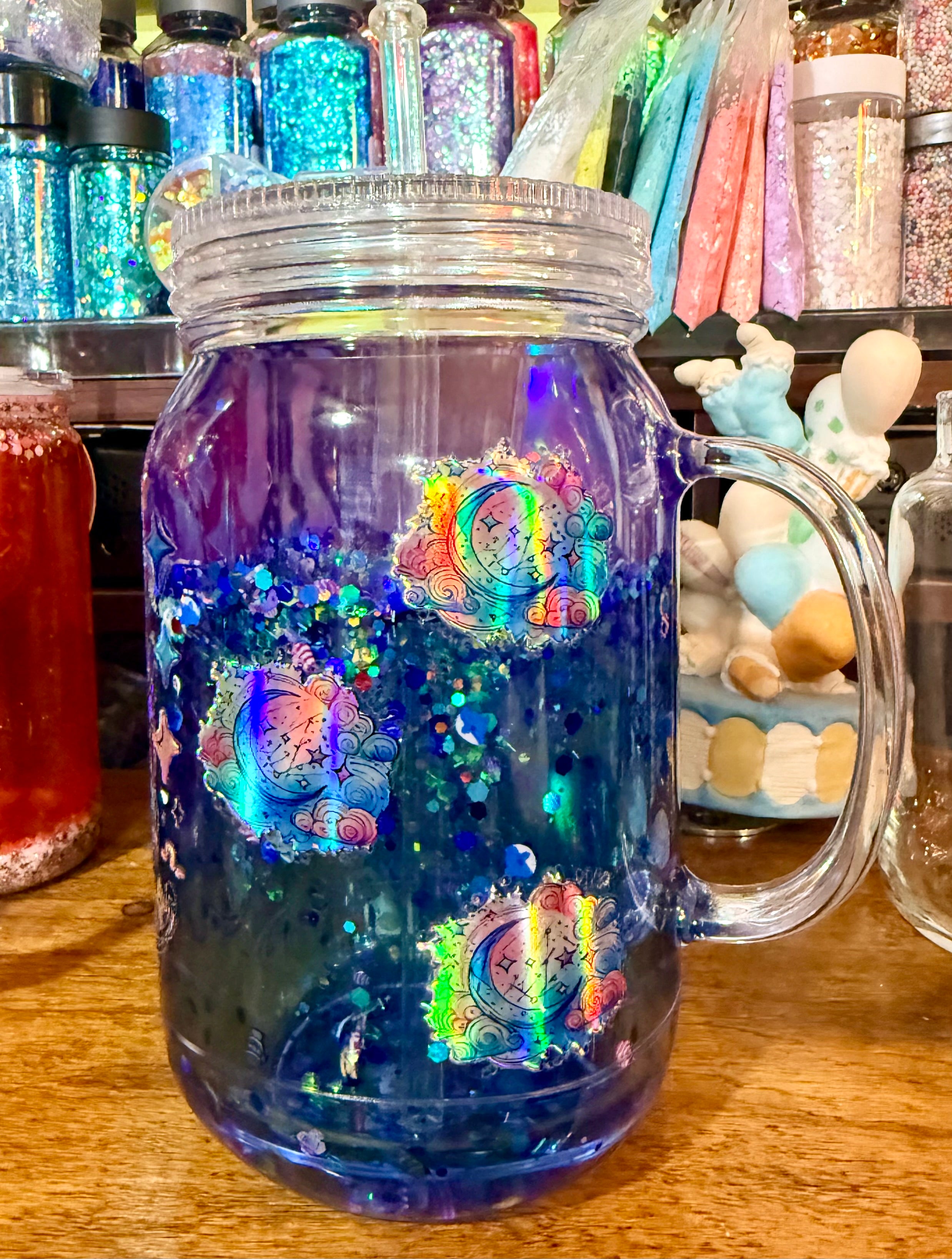 22 ounce Mason Snow Globe Tumbler