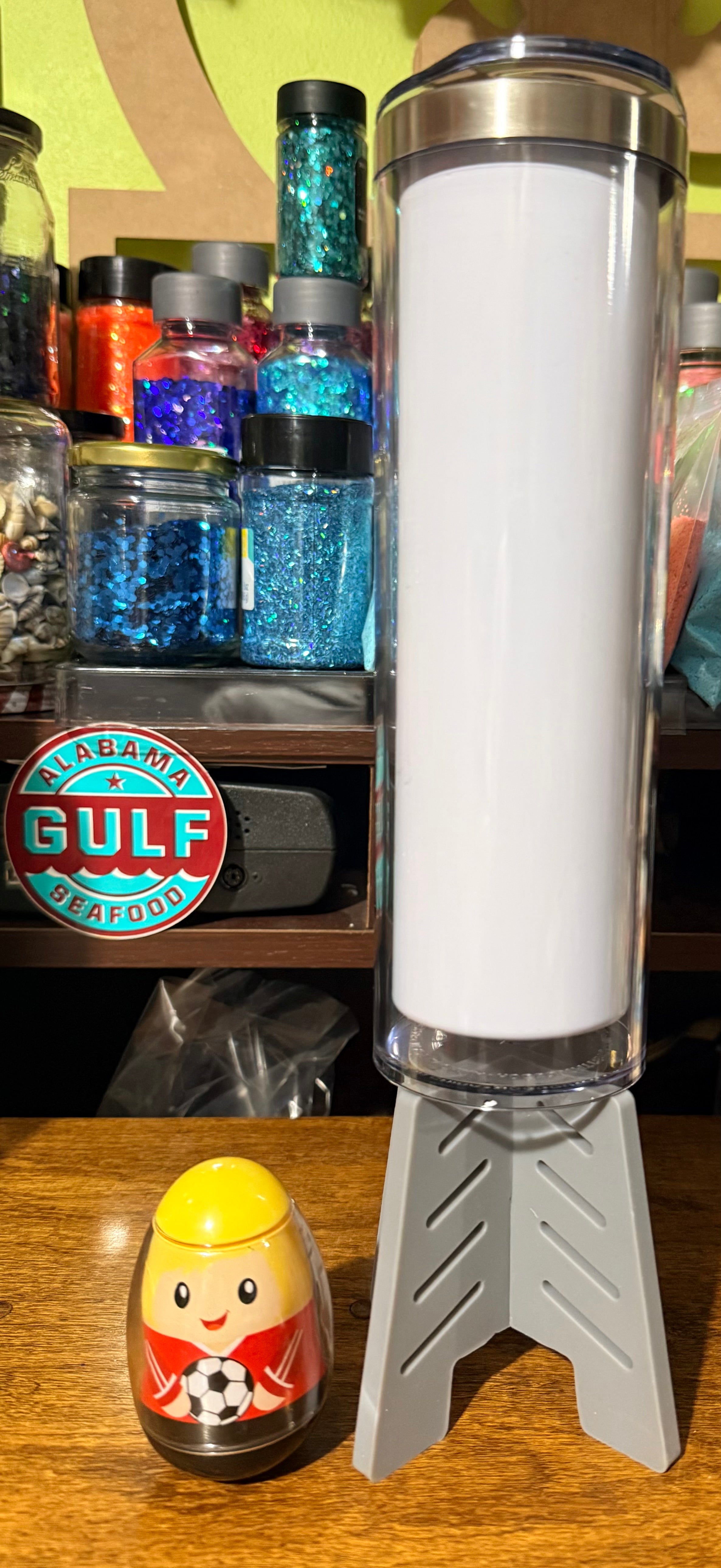 20 ounce HOGG Stainless Steel Snow Globe Tumbler
